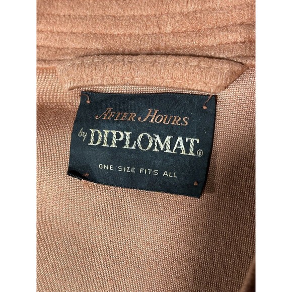 VTG‎ 80's After Hours by Diplomat Men’s Velour Robe One Size Fits All Bronze EUC - Picture 5 of 6